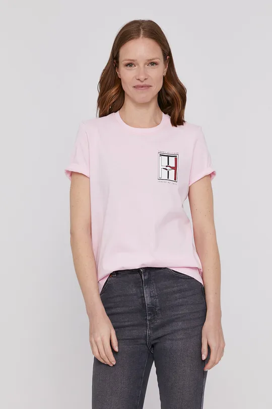 rózsaszín Tommy Hilfiger t-shirt