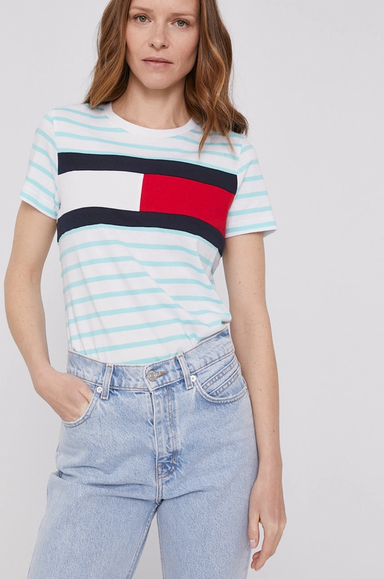 zielony Tommy Hilfiger T-shirt