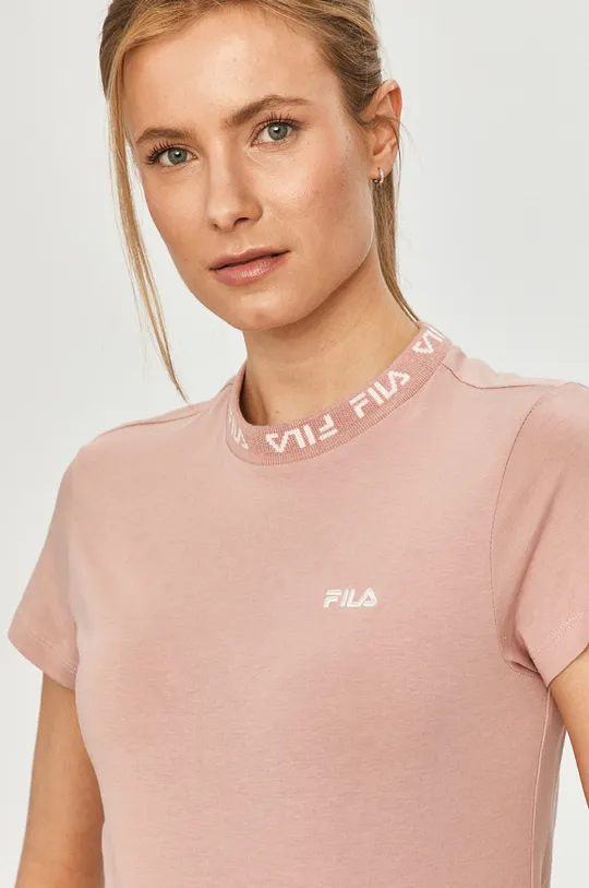 różowy Fila - T-shirt Damski