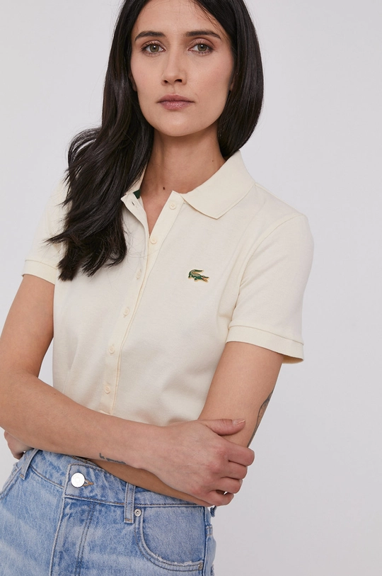 beżowy Lacoste - T-shirt PF0654