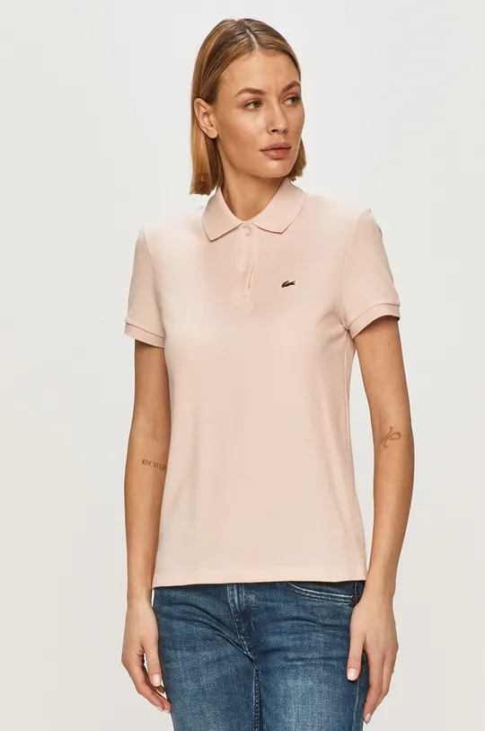 różowy Lacoste - T-shirt PF7839 Damski