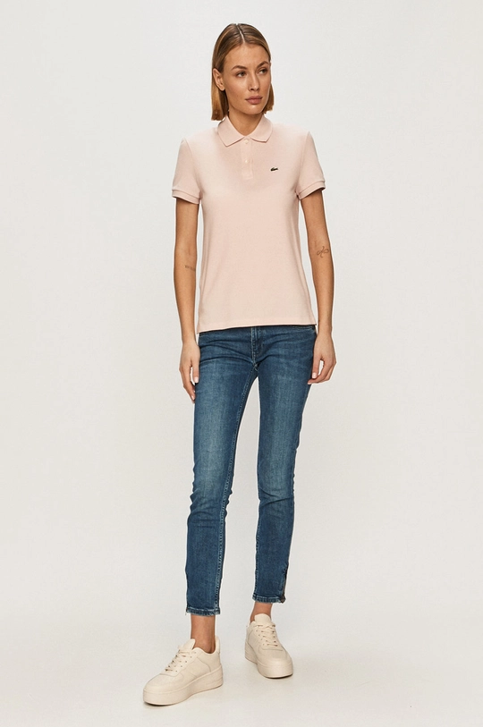 Lacoste cotton t-shirt pink