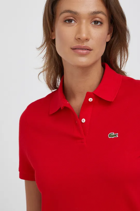 crvena Lacoste - Majica kratkih rukava Ženski