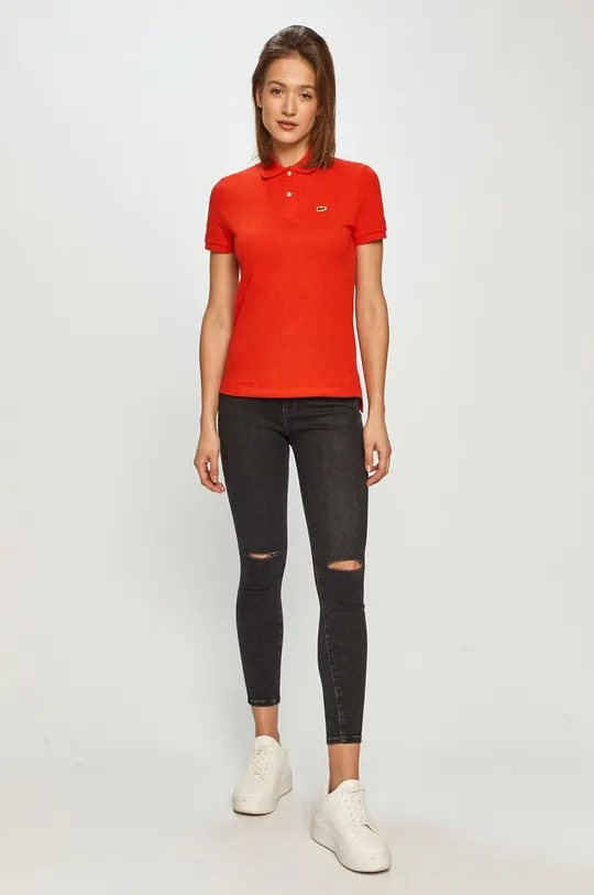 Lacoste - T-shirt PF7839 czerwony