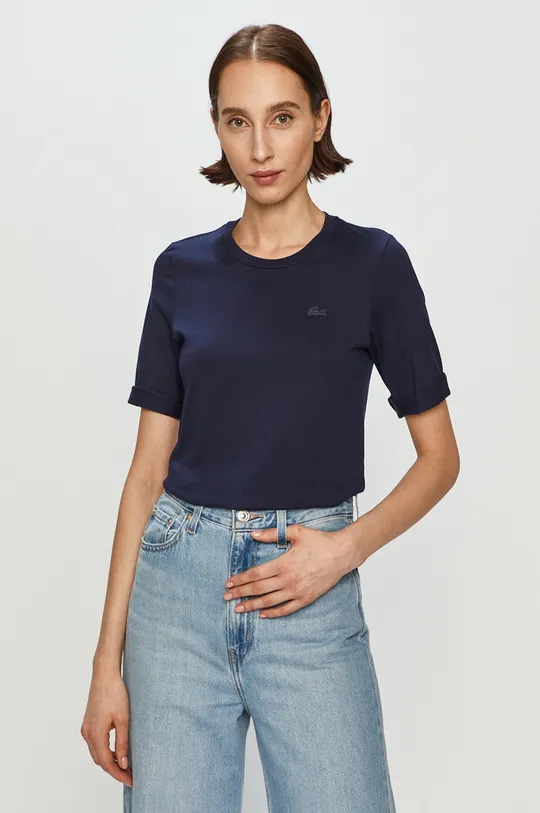 navy Lacoste cotton t-shirt Women’s