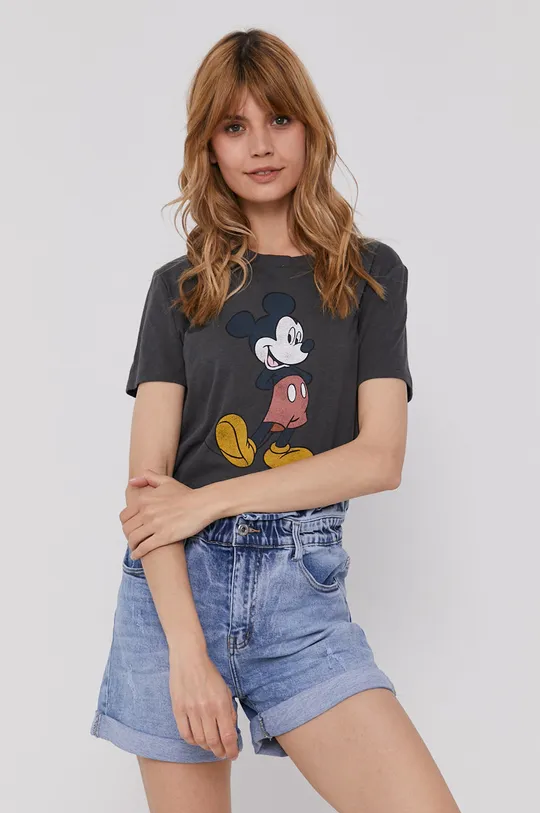 czarny GAP T-shirt x Disney Damski