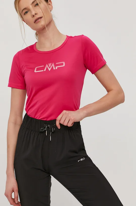 różowy CMP T-shirt Damski