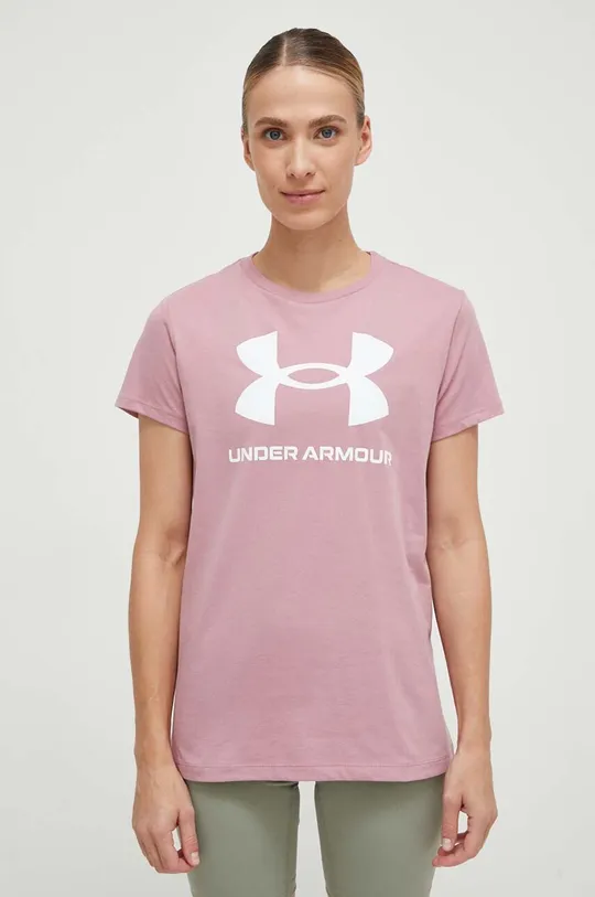 Under Armour t-shirt rózsaszín