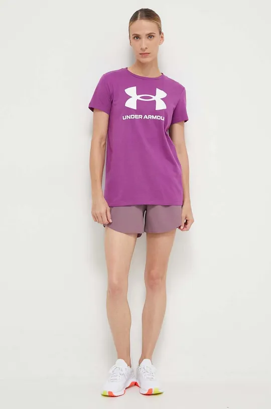 Under Armour t-shirt violetto
