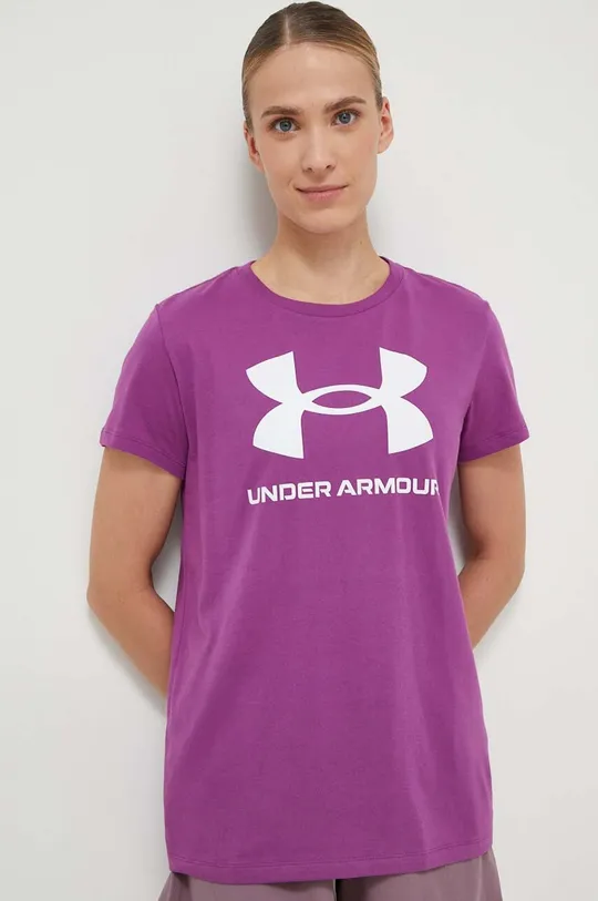 vijolična Kratka majica Under Armour