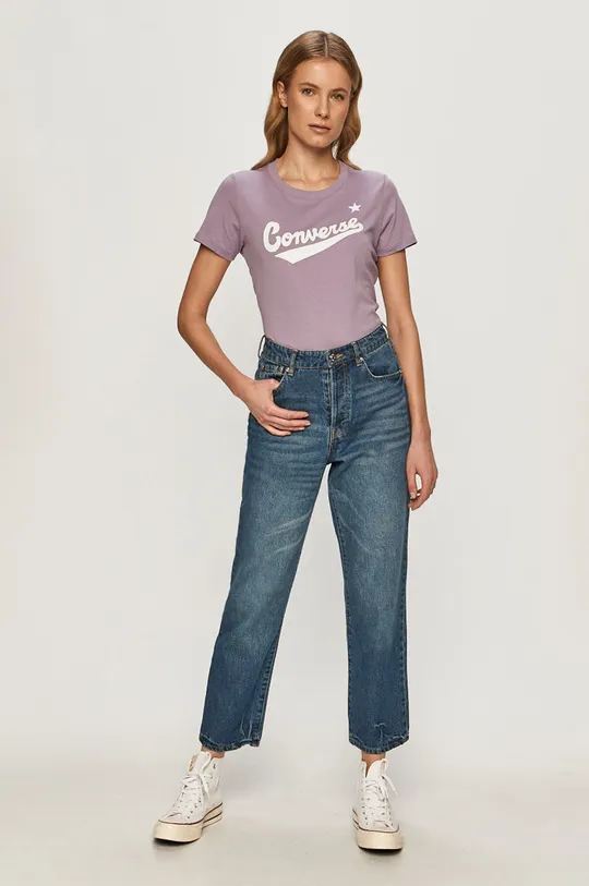 Converse - T-shirt lila
