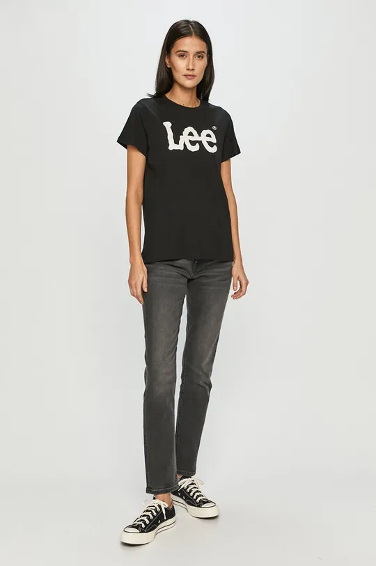 Lee - T-shirt czarny