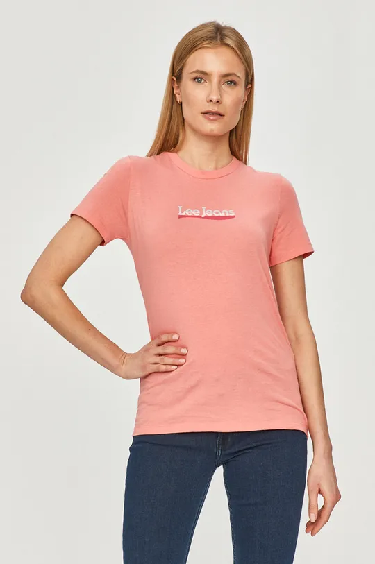 koralowy Lee - T-shirt Damski