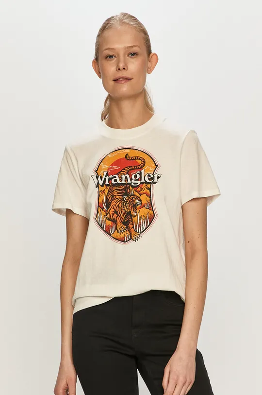 biały Wrangler - T-shirt Damski