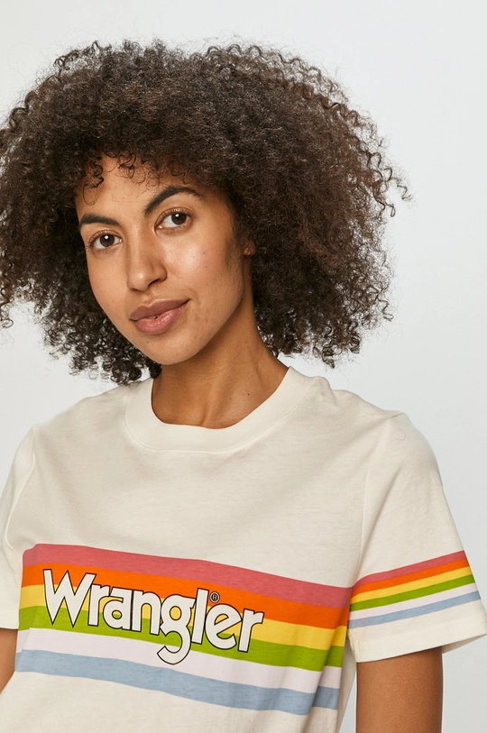 biały Wrangler T-shirt