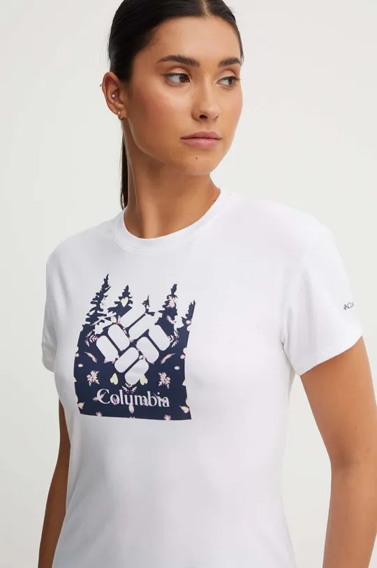 λευκό Αθλητικό μπλουζάκι Columbia Sun Trek Sun Trek Γυναικεία