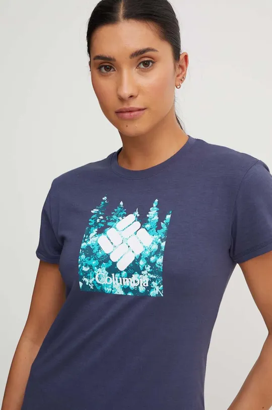 mornarsko modra Športna kratka majica Columbia Sun Trek Ženski