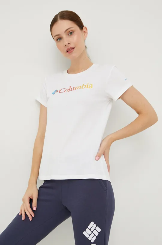 bílá Sportovní tričko Columbia Sun Trek Dámský