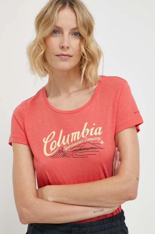 rdeča Kratka majica Columbia