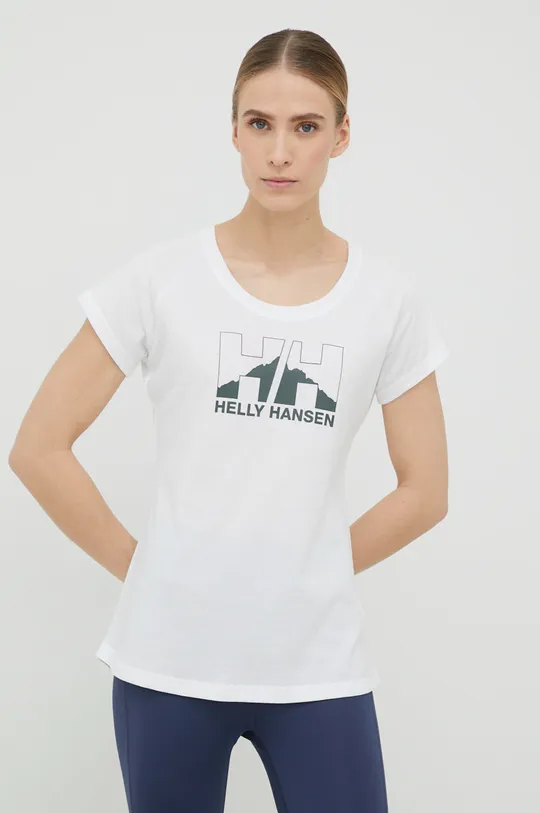 biały Helly Hansen - T-shirt Damski