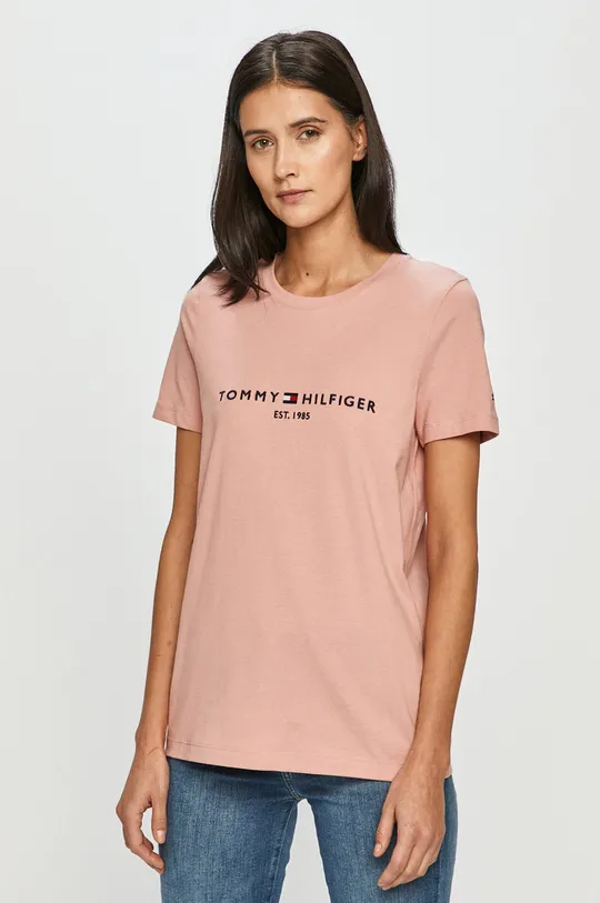ροζ Tommy Hilfiger - Μπλουζάκι Γυναικεία