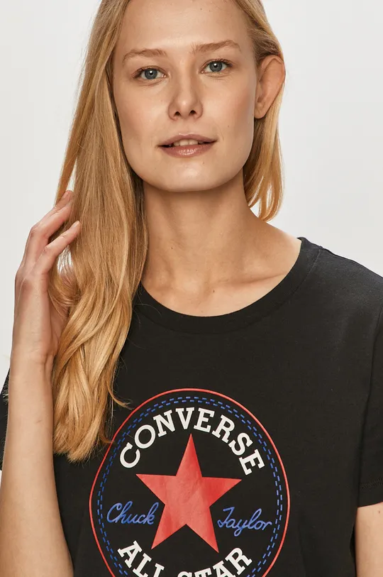 czarny Converse T-shirt