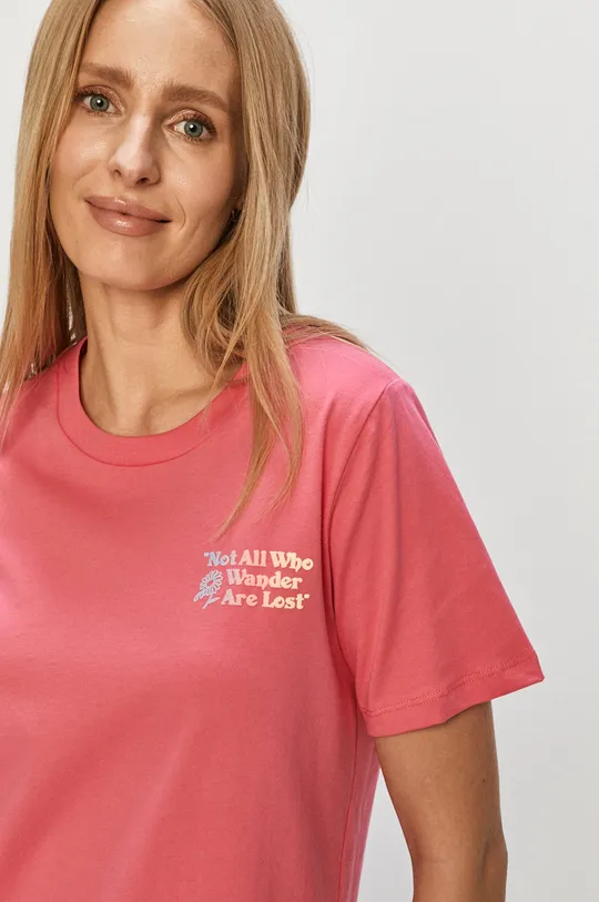 różowy Converse - T-shirt