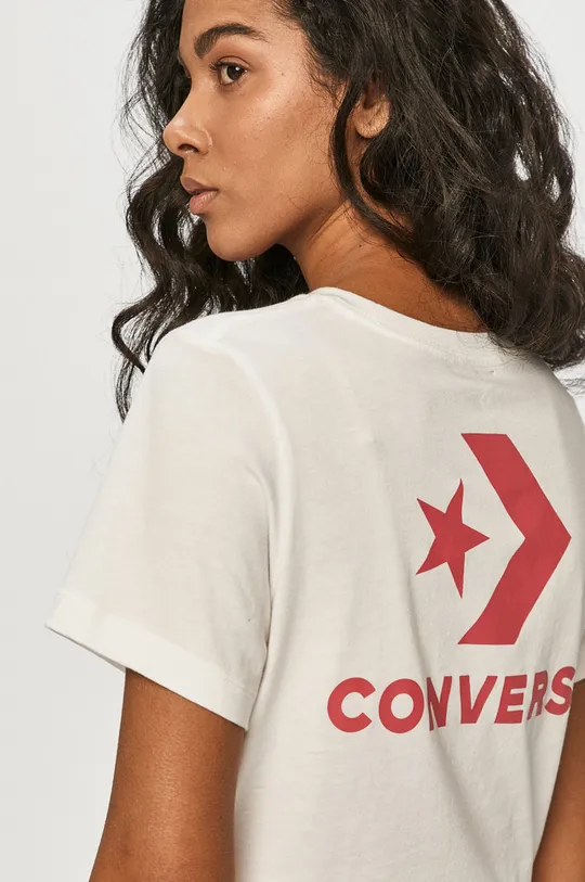 biały Converse - T-shirt x MY STORY Damski