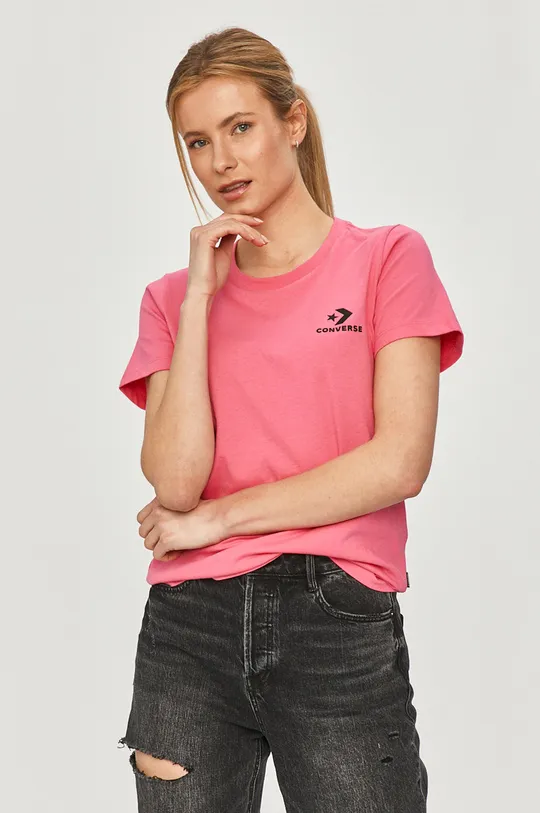 różowy Converse - T-shirt x MY STORY