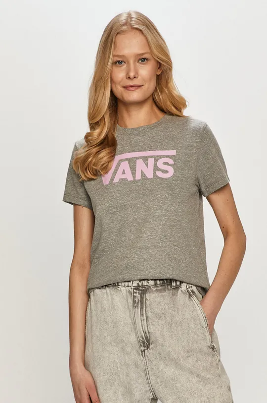 szary Vans - T-shirt Damski