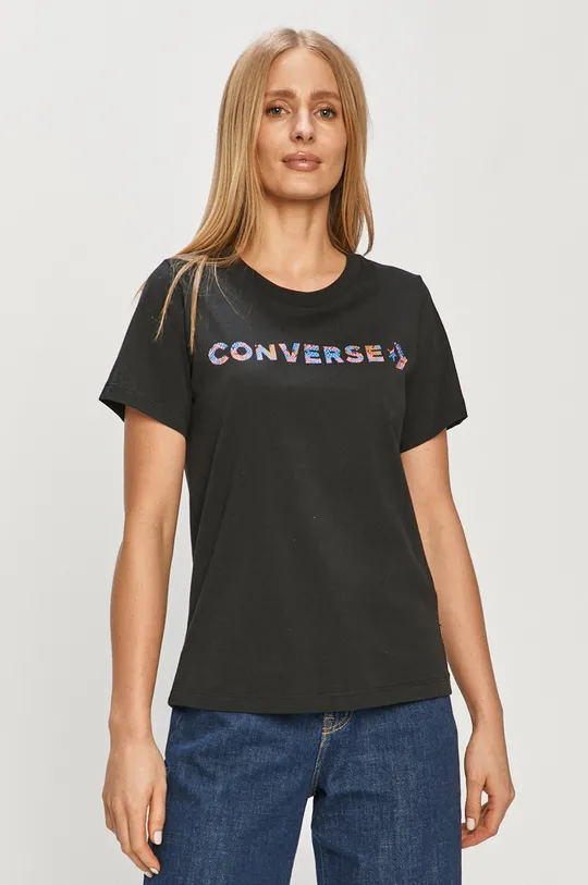čierna Converse - Tričko Dámsky