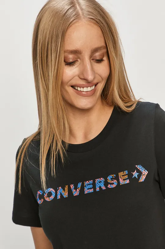 fekete Converse - T-shirt