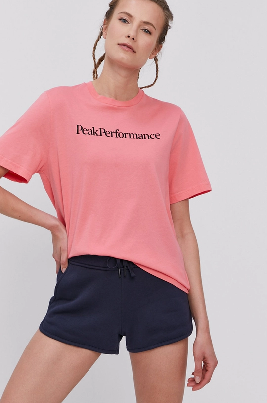 różowy Peak Performance T-shirt Damski