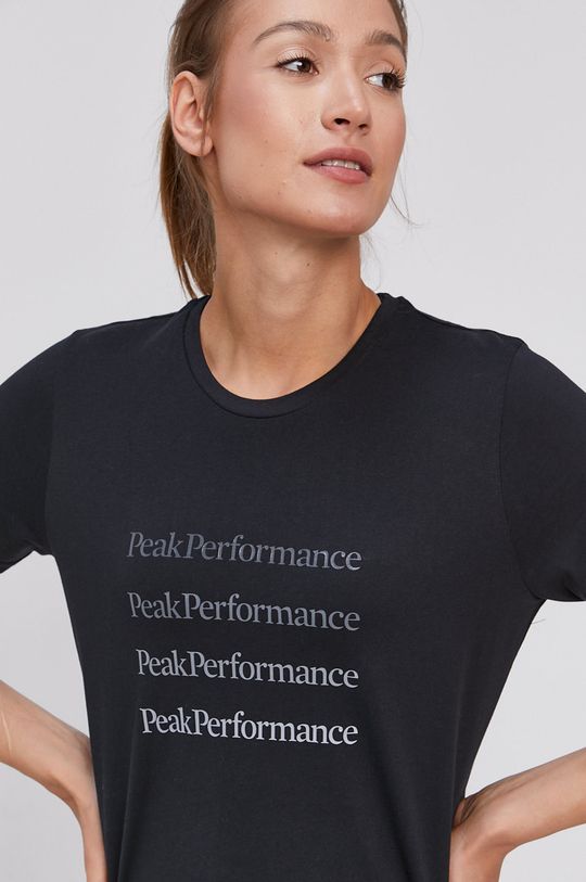 czarny Peak Performance T-shirt Damski