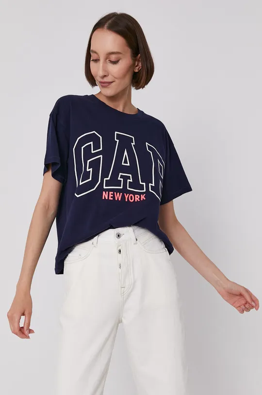 granatowy GAP T-shirt Damski