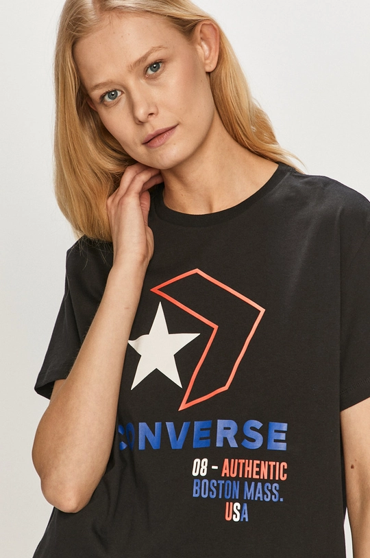 czarny Converse T-shirt