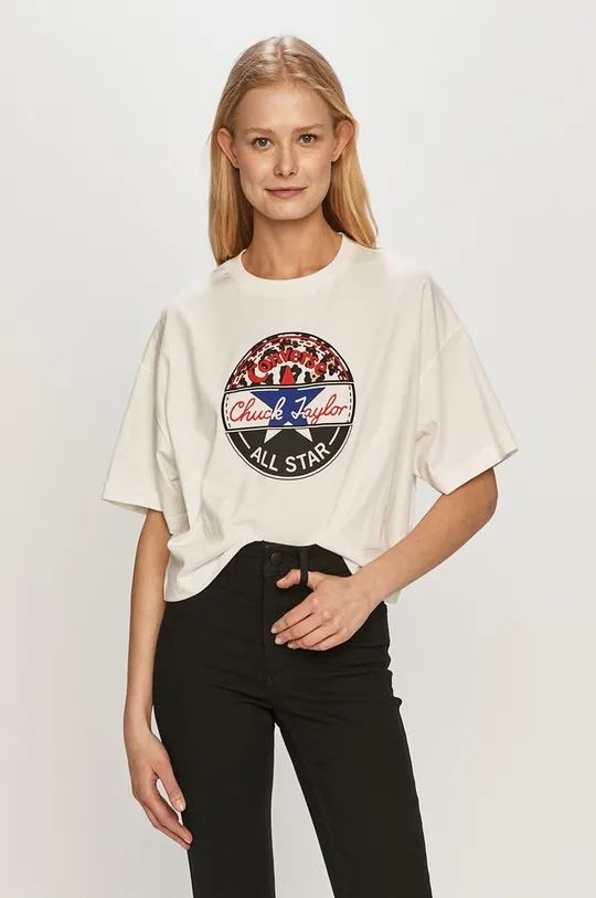 white Converse t-shirt Women’s