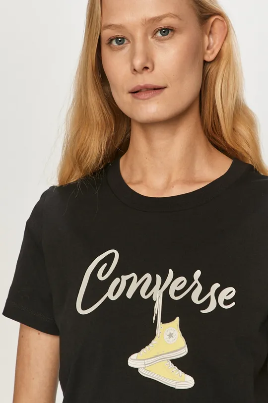 czarny Converse T-shirt