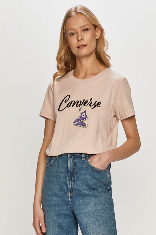różowy Converse T-shirt