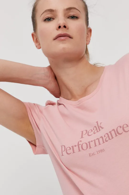 рожевий Футболка Peak Performance Жіночий