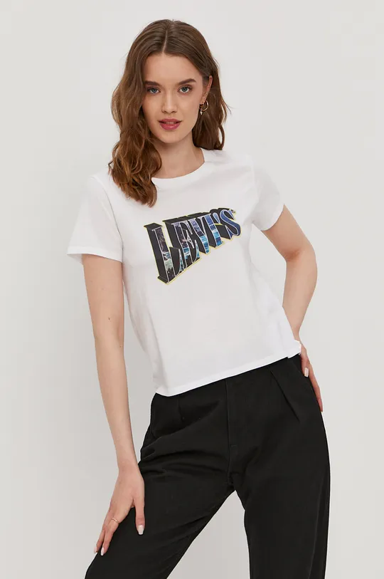 fehér Levi's t-shirt Női