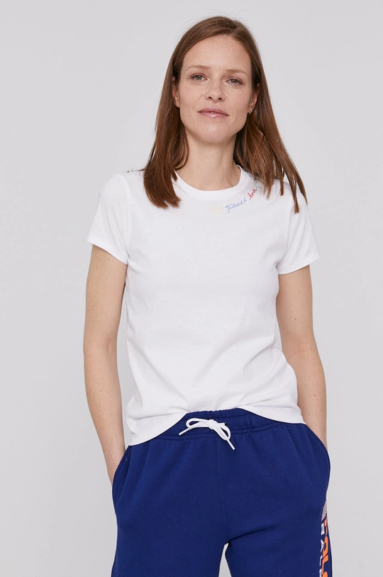 biały Polo Ralph Lauren T-shirt 211838135001 Damski