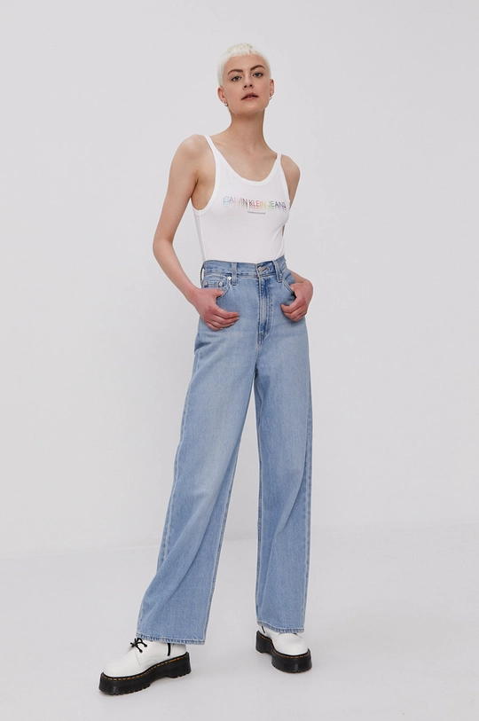 Calvin Klein Jeans top fehér