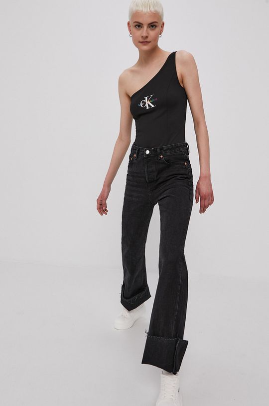 Calvin Klein Jeans Top negru