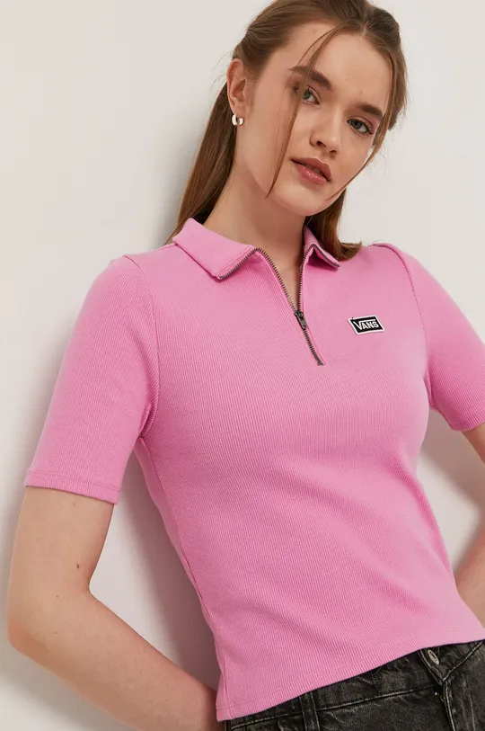 różowy Vans T-shirt Damski