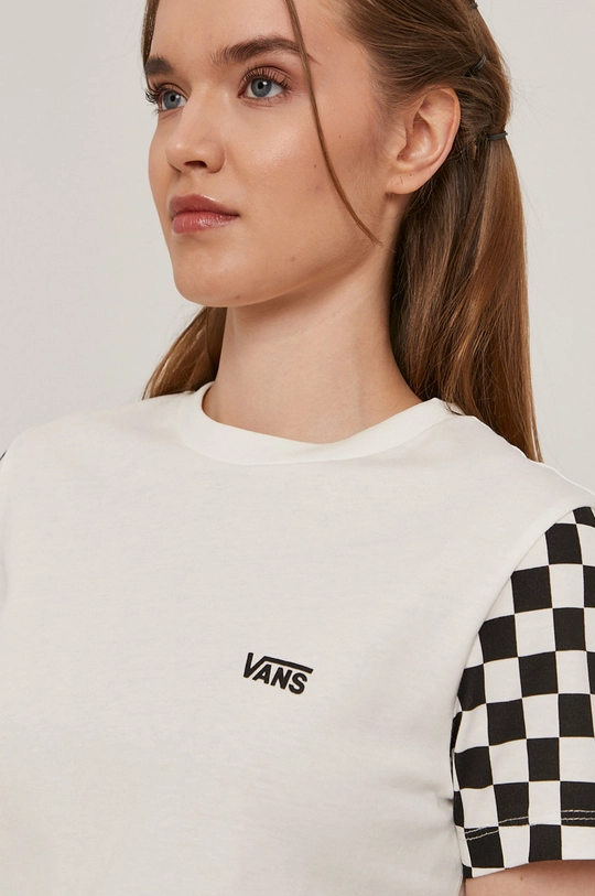 biały Vans T-shirt