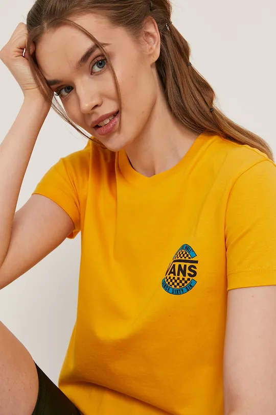 żółty Vans T-shirt