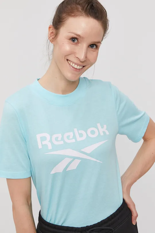 niebieski Reebok T-shirt GI6696 Damski