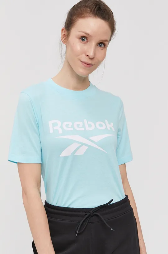 niebieski Reebok T-shirt GI6696
