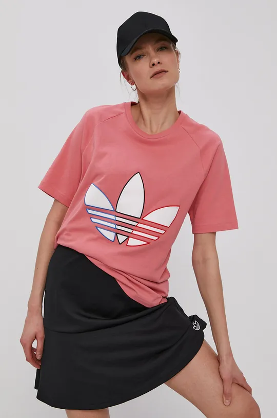 różowy adidas Originals T-shirt GQ8916 Damski